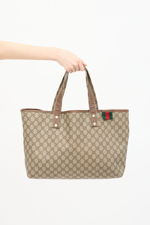 Gucci GG Supreme Canvas Tote Bag