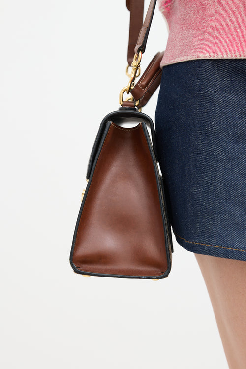 GG Supreme Monogram Padlock Bag