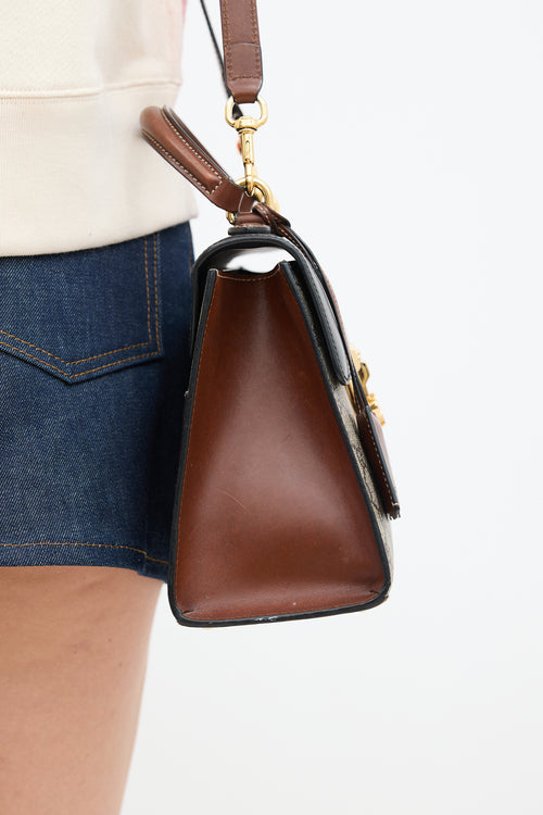 GG Supreme Monogram Padlock Bag