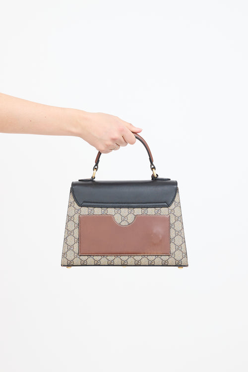 GG Supreme Monogram Padlock Bag