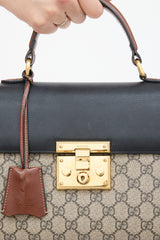 GG Supreme Monogram Padlock Bag