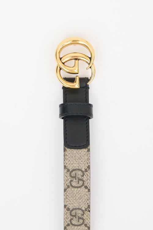 Gucci GG Supreme Slim Belt