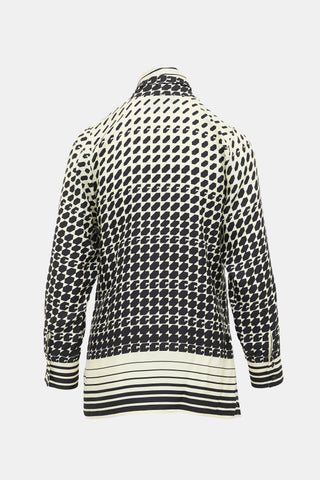 Gucci G Geometric Print Blouse
