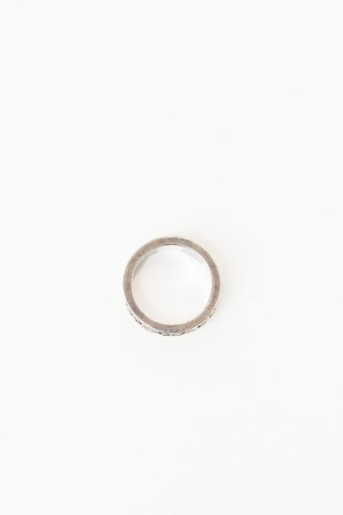 Gucci Ghost Sterling Silver GG Ring