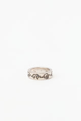 Gucci Ghost Sterling Silver GG Ring