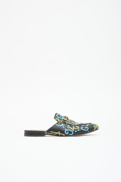 Gucci Ghost Leather Princetown Mule