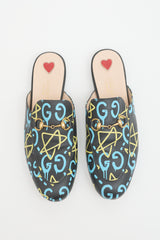 Gucci Ghost Leather Princetown Mule