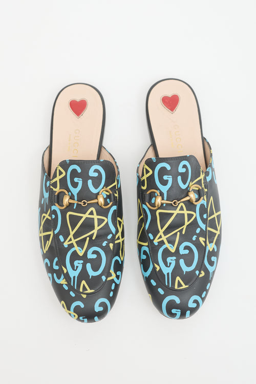 Gucci Ghost Leather Princetown Mule