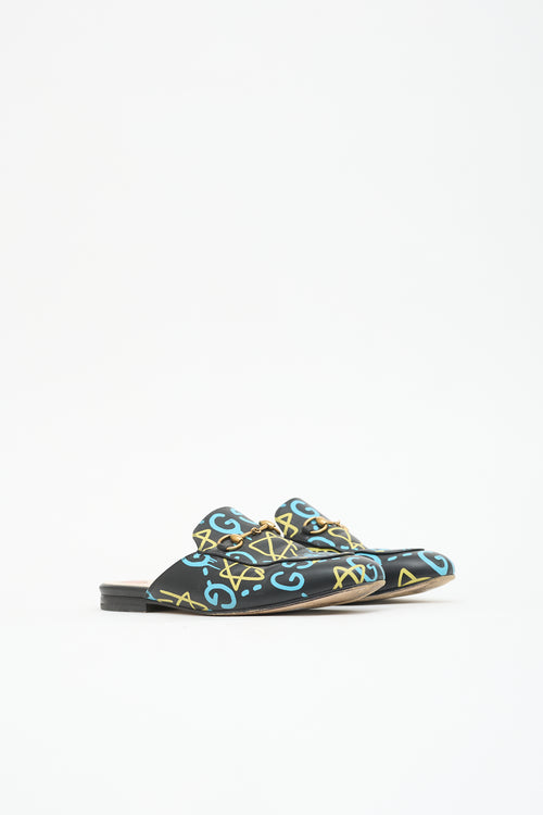 Gucci Ghost Leather Princetown Mule