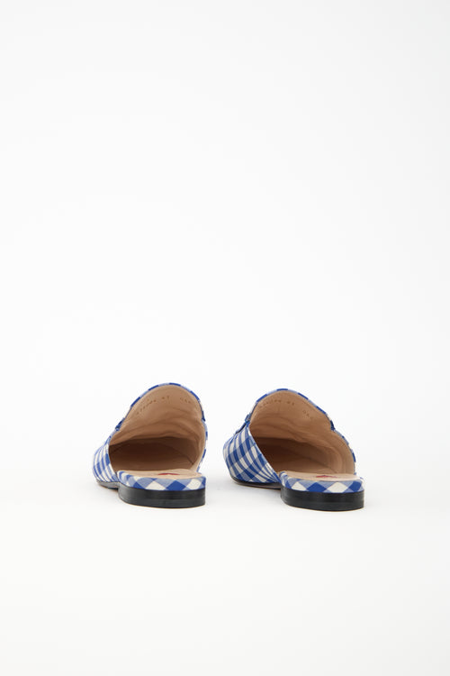 Gucci Gingham Princetown Loafer