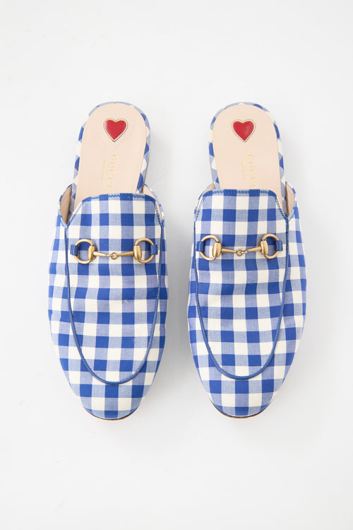 Gucci Gingham Princetown Loafer