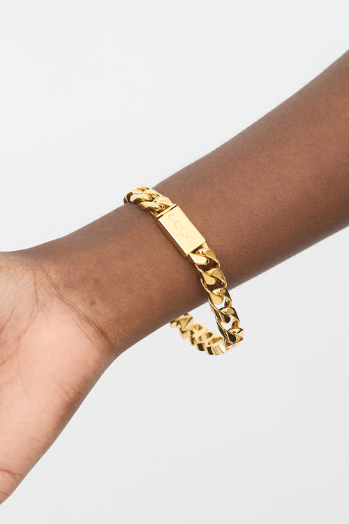 Gucci Gold Ancora Chain Link Bracelet