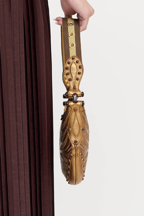 Gucci 2006 Studded Embossed Pelham Small Bag