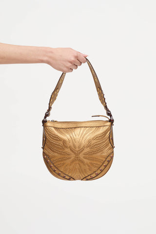 Gucci 2006 Studded Embossed Pelham Small Bag
