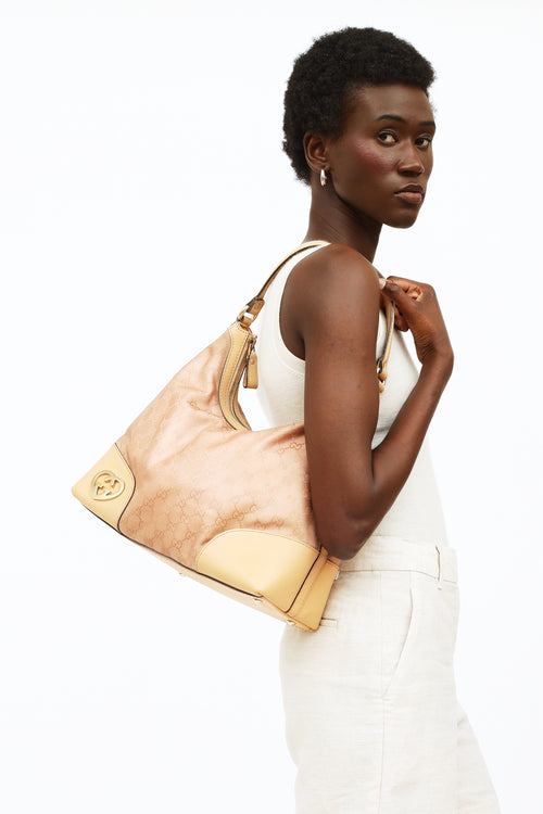 Gucci Beige & Pink Lovely Shoulder Bag