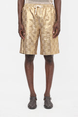 Gucci Metallic GG Monogram Shorts