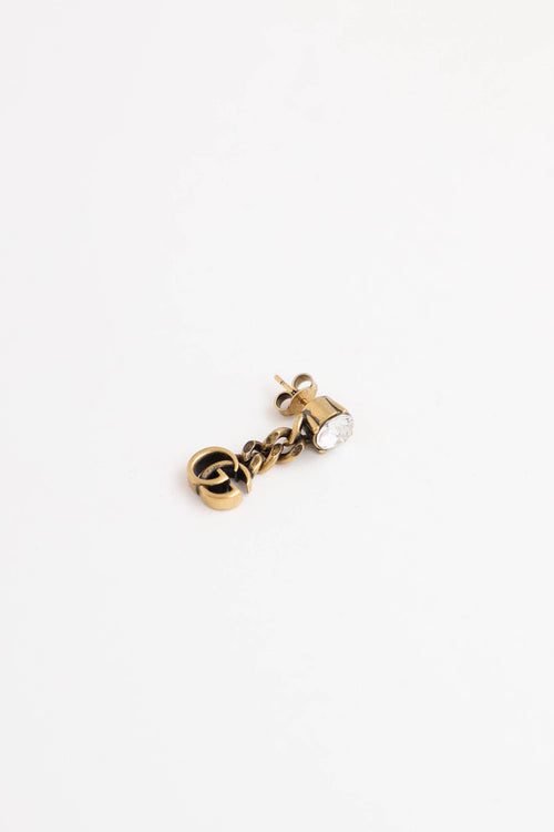Gucci Cubic Zirconia GG Drop Earrings