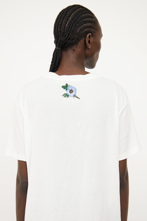 Gucci White Multi Colour Logo T-shirt