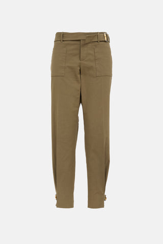 Gucci Belted Straight Leg Trouser