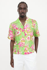 Gucci 2022 Silk Floral Shirt