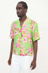 Gucci 2022 Silk Floral Shirt