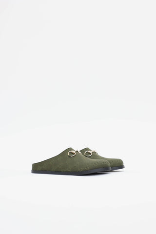 Gucci GG Canva Horsebit Mule