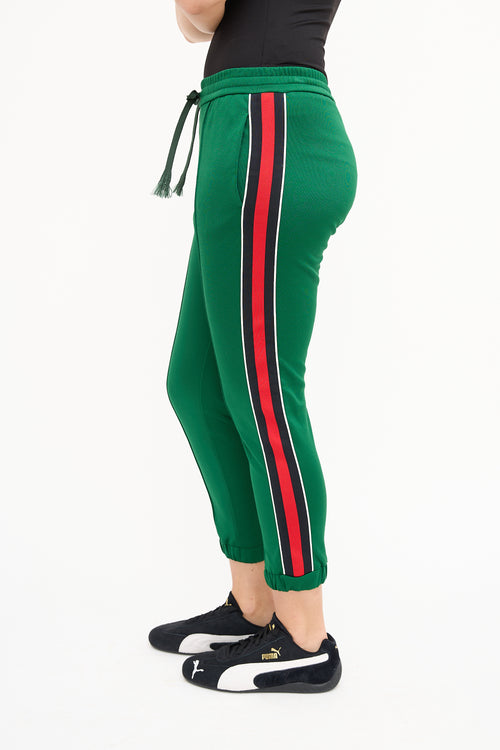 Gucci Green & Multi Stripe Lounge Pant