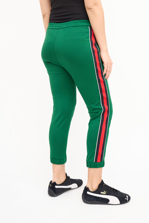 Gucci Green & Multi Stripe Lounge Pant