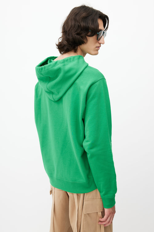 Gucci Green & Multicolour GG Star Logo Hoodie