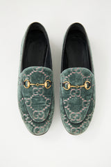 Gucci Green Velvet Jordaan Loafer