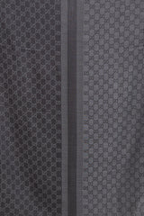 Gucci Grey & Black Guccissima Scarf