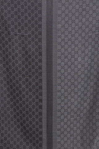 Gucci Grey & Black Guccissima Scarf