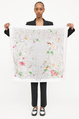 Gucci2020 Silk Wondergarden Scarf