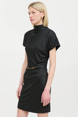 GucciBelted Short Sleeve Dress