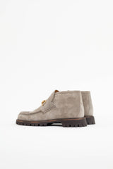 Gucci Suede Horsebit Ankle Loafer