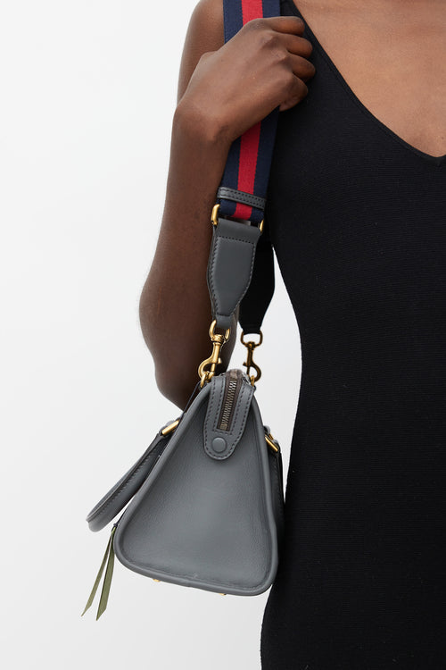 Gucci Grey Mini Double G Crossbody Bag
