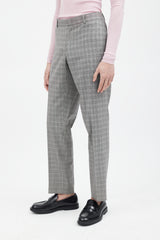Gucci Grey & Multi Plaid Pant Suit