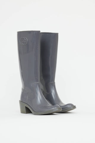 Gucci Heeled Rain Boot