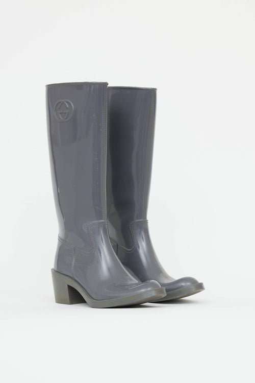 Gucci Heeled Rain Boot