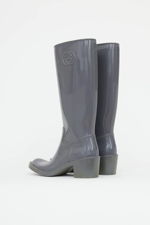 Gucci Heeled Rain Boot