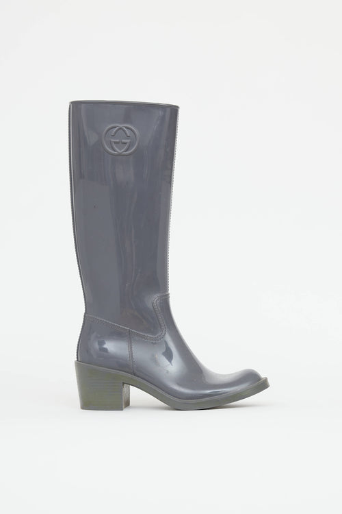 Gucci Heeled Rain Boot