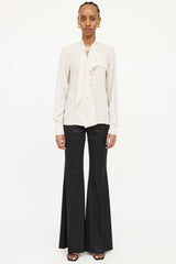 Gucci Silk Ruffle  Blouse