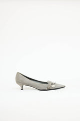 Gucci Suede Chain Heel
