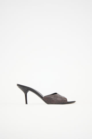 Gucci Guccissima Leather GG Mule