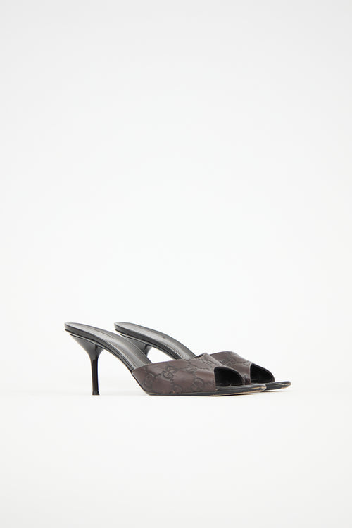 Gucci Guccissima Leather GG Mule