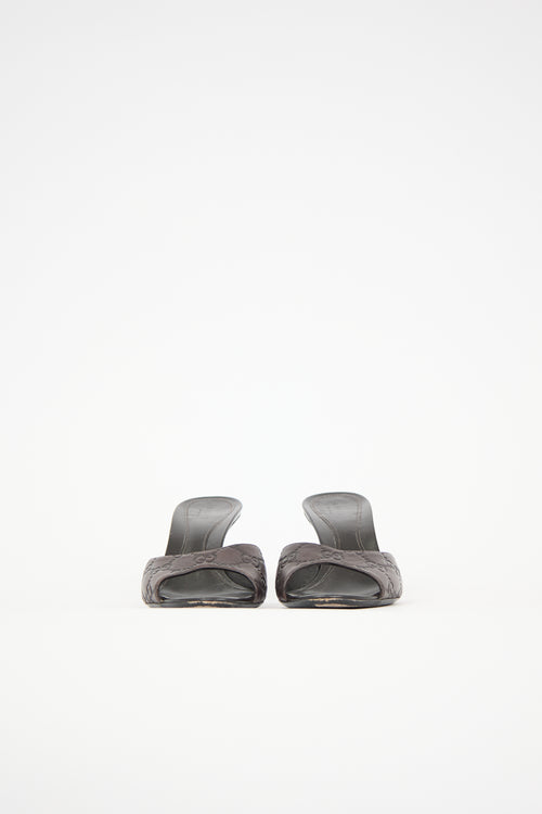 Gucci Guccissima Leather GG Mule