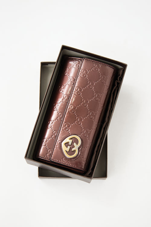 Gucci Guccissima Lovely Heart Wallet