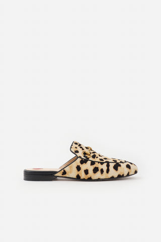 Gucci Hair Printed Princetown Mule