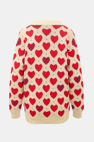 Gucci GG Heart Cardigan