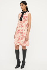 Gucci Ivory Multi Colour Floral  Dress